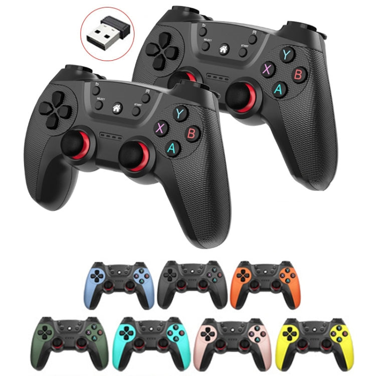 KM-029 2.4G Uno para dos controladores inalámbricos dobles Compatible con PC / Linux / Android / TVbox, KM-029 (Mint Green), KM-029 (Cangling Green), KM-029 (Vitality Orange), KM-029 (Rose Pink), KM-029 (Lemon Yellow), KM-029 (Mountain Blue)           ...