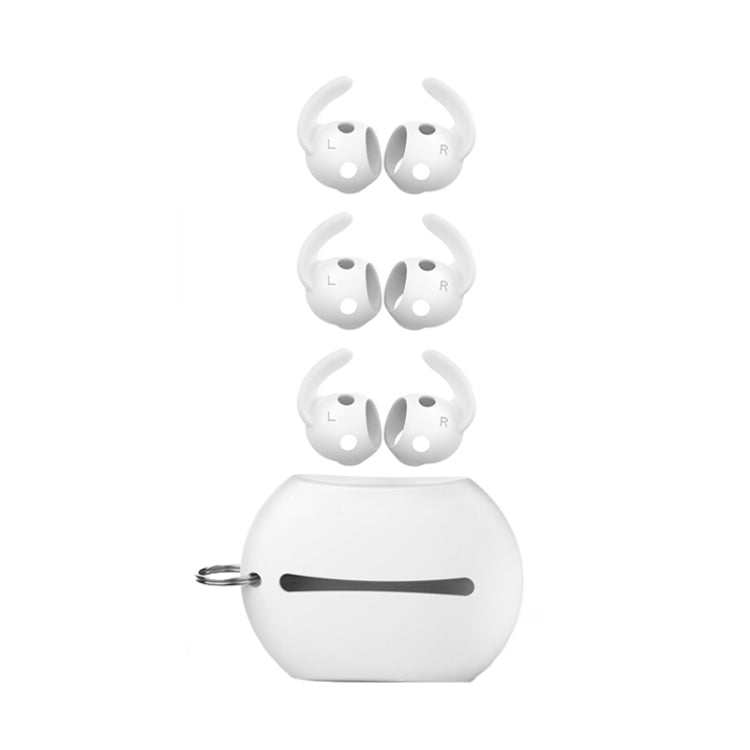 Para auriculares Beats Studio Buds AhaStyle PT172 de silicona, estilo:, Earcap x 3+Case (White), Earcap x 3+Case (Red), Earcap x 3+Case (Black), Earcap (White), Earcap (Black), Earcap (Red)