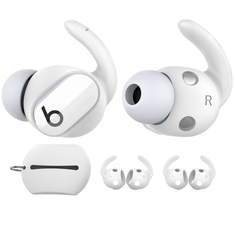 Para auriculares Beats Studio Buds AhaStyle PT172 de silicona, estilo:, Earcap x 3+Case (White), Earcap x 3+Case (Red), Earcap x 3+Case (Black), Earcap (White), Earcap (Black), Earcap (Red)