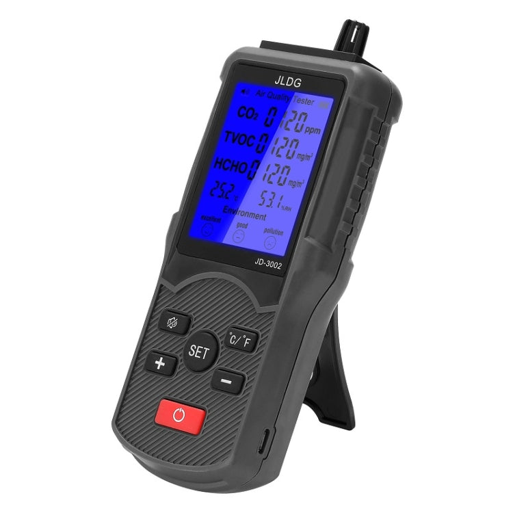 Detector integral de humedad, temperatura y calidad del aire de dióxido de carbono JD-3002, JD-3002