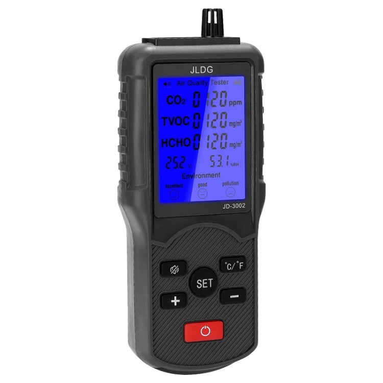 Detector integral de humedad, temperatura y calidad del aire de dióxido de carbono JD-3002, JD-3002