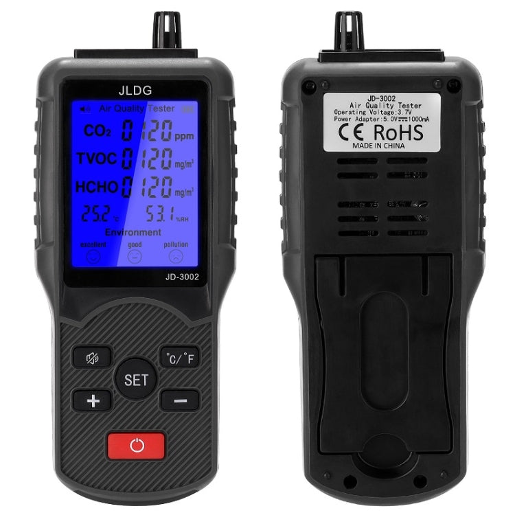 Detector integral de humedad, temperatura y calidad del aire de dióxido de carbono JD-3002, JD-3002