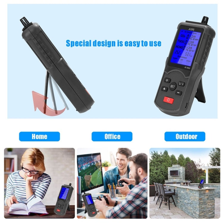 Detector integral de humedad, temperatura y calidad del aire de dióxido de carbono JD-3002, JD-3002