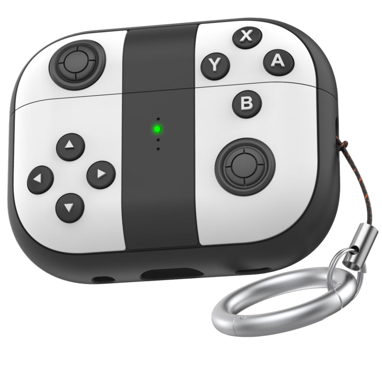 Para AirPods Pro 2 AhaStyle PT-JY08 Funda protectora de silicona dividida para auriculares con dibujos animados, JY08(Black And White), JY08(Blue And Red)