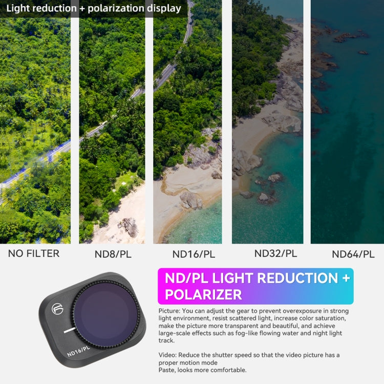 Para DJI Mini 3 Pro RCSTQ PL Filtros Drone Accesorios, ND8/PL, ND16/PL, ND32/PL, ND64/PL, 4 In 1 ND/PL 8/16/32/64, 6 In 1 UV+CPL+ND/PL 8/16/32/64