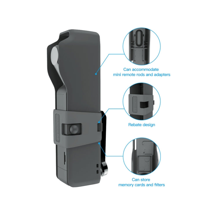 Para DJI OSMO Pocket 2 RCSTQ Estuche de transporte Caja de bolsa de almacenamiento con cordón, For DJI OSMO Pocket 2