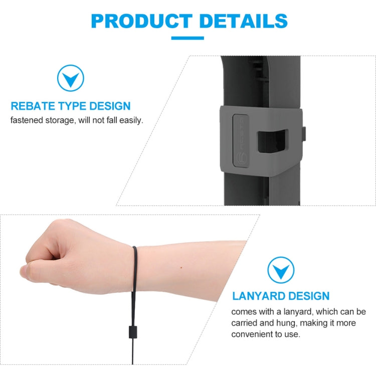 Para DJI OSMO Pocket 2 RCSTQ Estuche de transporte Caja de bolsa de almacenamiento con cordón, For DJI OSMO Pocket 2