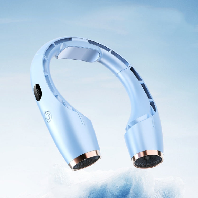 Ventilador de cuello colgante sin hojas con refrigeración por viento grande con carga USB