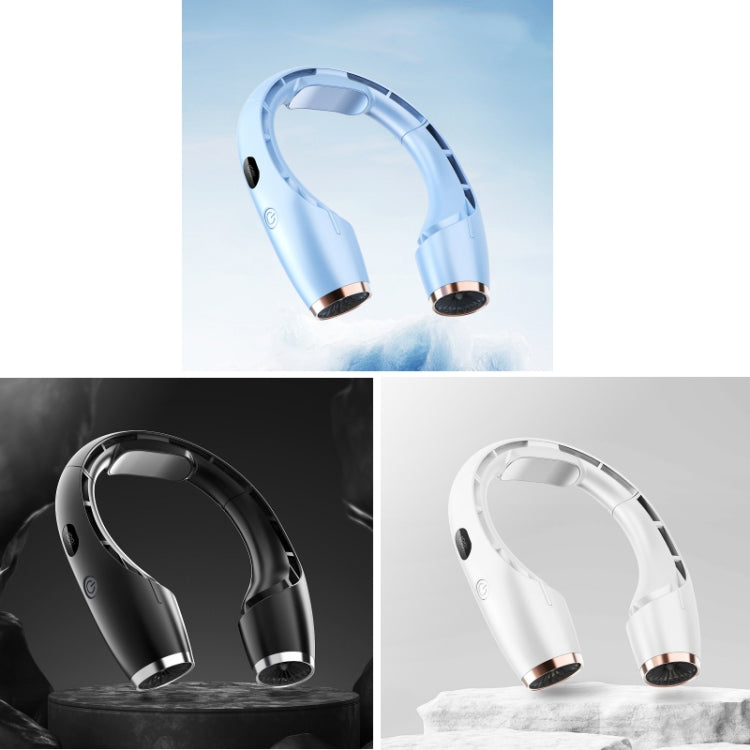 Ventilador de cuello colgante sin hojas con refrigeración por viento grande con carga USB