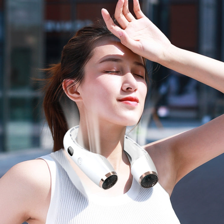 Ventilador de cuello colgante sin hojas con refrigeración por viento grande con carga USB