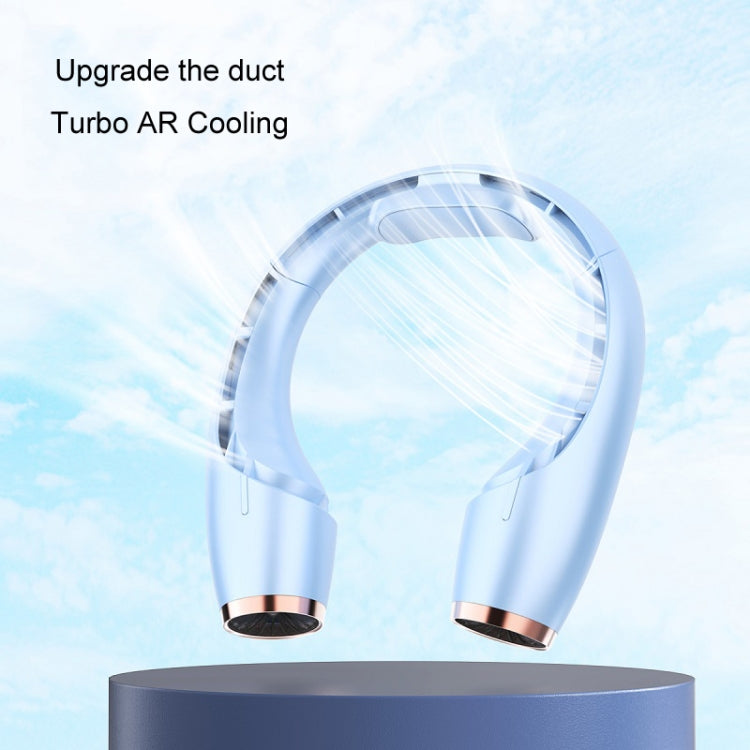 Ventilador de cuello colgante sin hojas con refrigeración por viento grande con carga USB