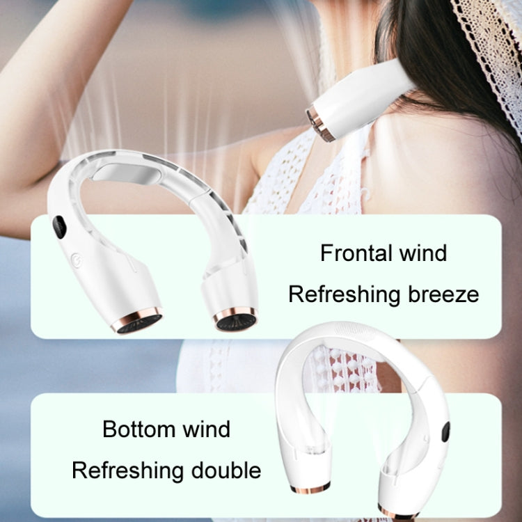 Ventilador de cuello colgante sin hojas con refrigeración por viento grande con carga USB