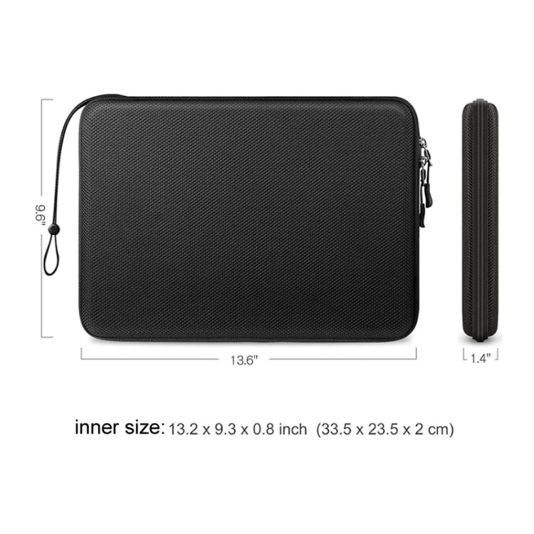 Bolsa de computadora de cáscara dura Bolsa de manga anti-presión anticaída, 13-13.3 inch
