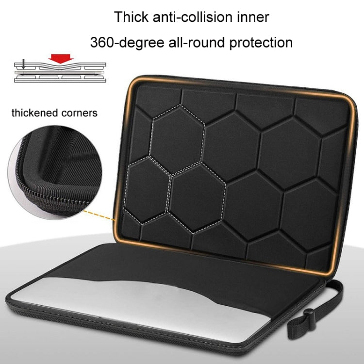 Bolsa de computadora de cáscara dura Bolsa de manga anti-presión anticaída, 13-13.3 inch