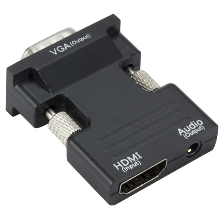 Adaptador HDMI para proyector con cable de audio Convertidor HD para computadora, HDMI to VGA, VGA to HDMI