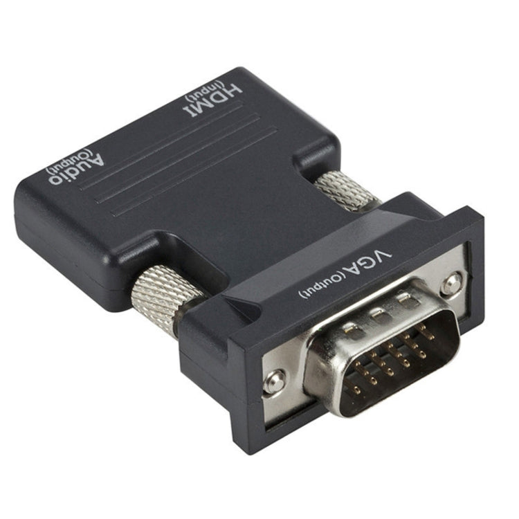 Adaptador HDMI para proyector con cable de audio Convertidor HD para computadora, HDMI to VGA, VGA to HDMI