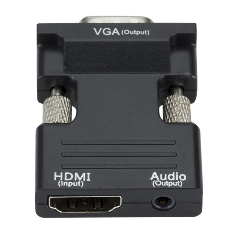 Adaptador HDMI para proyector con cable de audio Convertidor HD para computadora, HDMI to VGA, VGA to HDMI