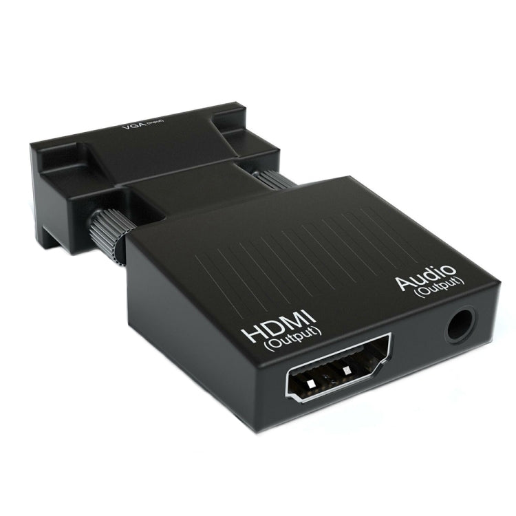Adaptador HDMI para proyector con cable de audio Convertidor HD para computadora, HDMI to VGA, VGA to HDMI