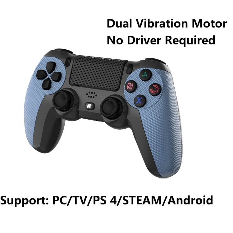 KM048 para PS4 Bluetooth Wireless Gamepad Controller 4.0 con barra de luz, KM048 (Mint Green), KM048 (Cangling Green), KM048 (Vitality Orange), KM048 (Rose Pink), KM048 (Lemon Yellow), KM048 (Mountain Blue), KM048 (Battle Gray), KM048 (Elegant Silver) ...