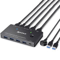 KC-KVM8201 USB3.0 Switch U Disk Printer Dos computadoras para compartir 8K HDMI KVM Switch, KC-KVM8201