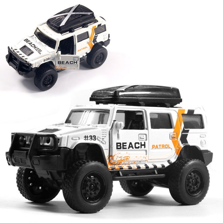 Coche en miniatura de aleación todoterreno de simulación 1:36, coche de juguete para niños con doble puerta abierta