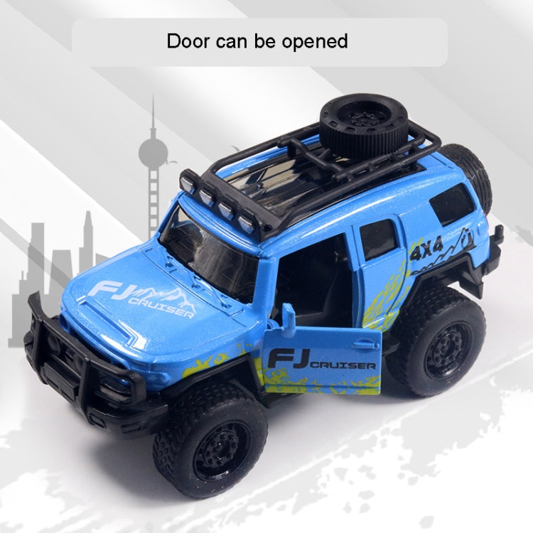 Coche en miniatura de aleación todoterreno de simulación 1:36, coche de juguete para niños con doble puerta abierta