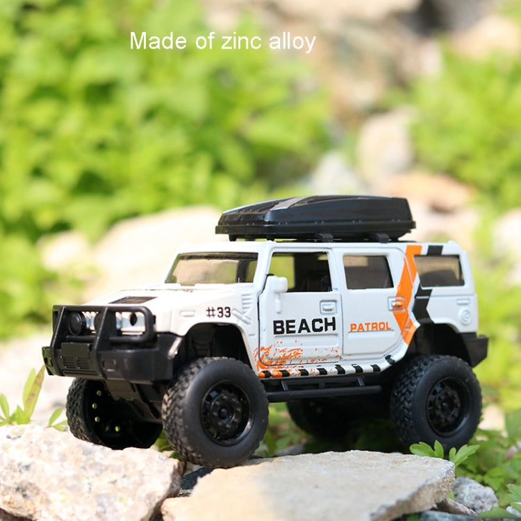 Coche en miniatura de aleación todoterreno de simulación 1:36, coche de juguete para niños con doble puerta abierta