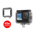 Para GoPro Hero11 Black / HERO10 Black / HERO9 Black TELESIN Estuche impermeable Escena completa Anti-vaho Carcasa de buceo subacuático, For GoPro Hero11 Black / HERO10 Black / HERO9 Black