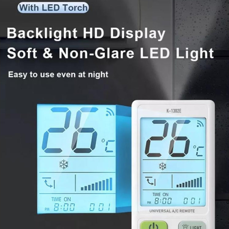 CHUNGHOP K-1302E Luz nocturna Pantalla grande Batería Aire acondicionado universal Control remoto