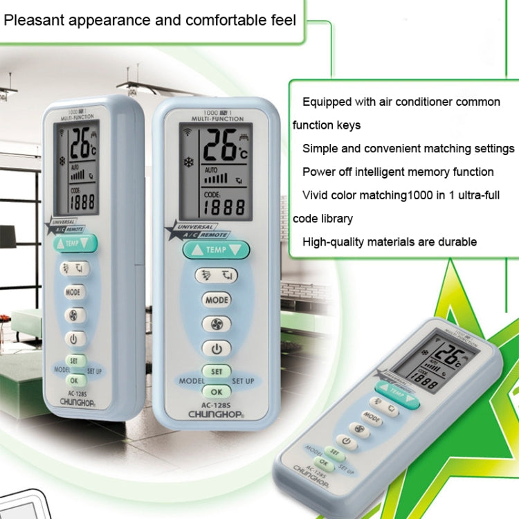 CHUNGHOP AC-128S Batería Universal Aire Acondicionado Control Remoto