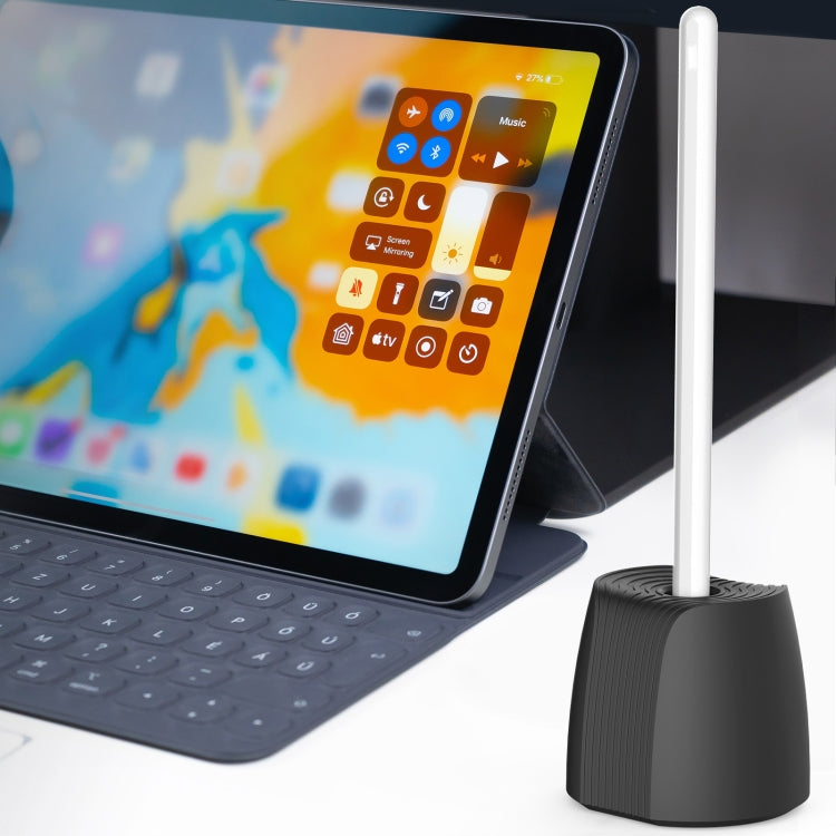 Para Apple Pencil 1 / 2 AhaStyle PT-LC04 Soporte de base de silicona para bolígrafo de escritura a mano