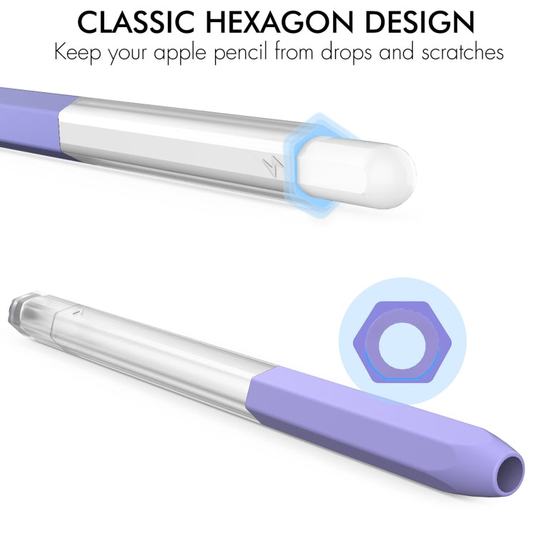 Para Apple Pencil 2 AhaStyle PT-LC05 Jelly Style Funda protectora de silicona translúcida