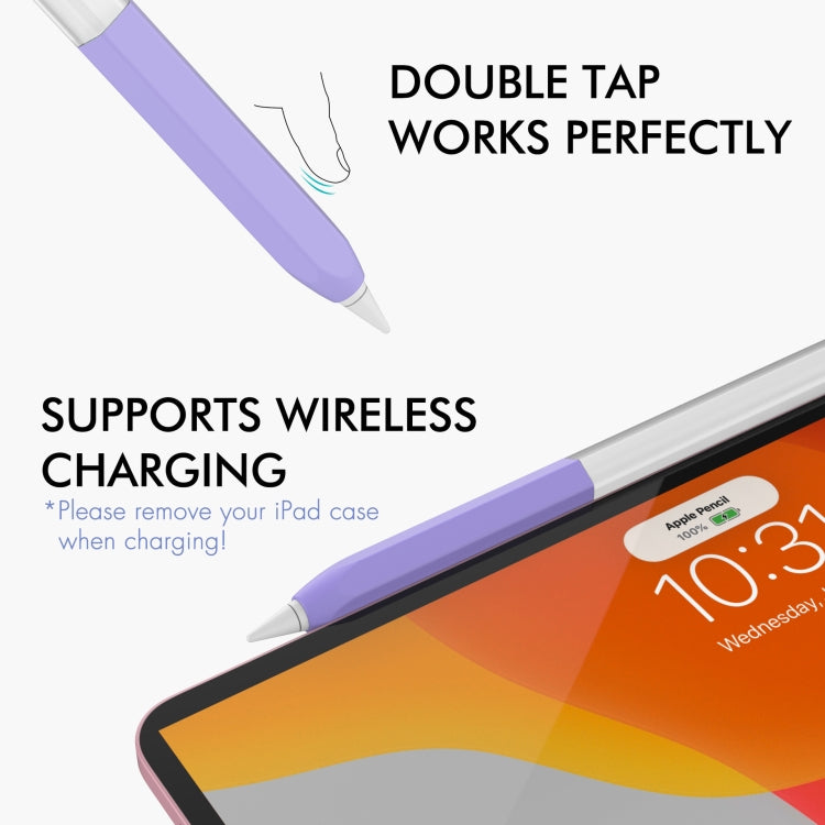 Para Apple Pencil 2 AhaStyle PT-LC05 Jelly Style Funda protectora de silicona translúcida