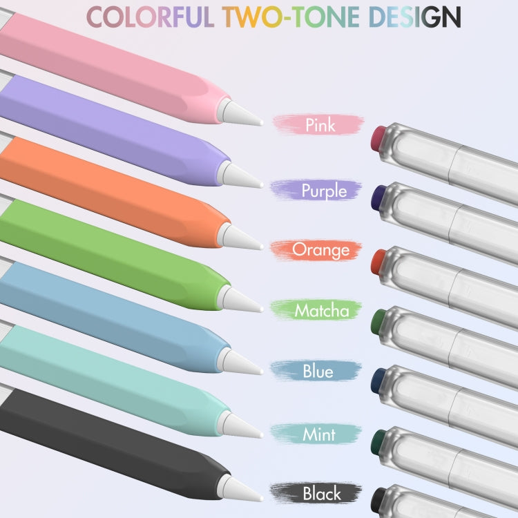 Para Apple Pencil 2 AhaStyle PT-LC05 Jelly Style Funda protectora de silicona translúcida
