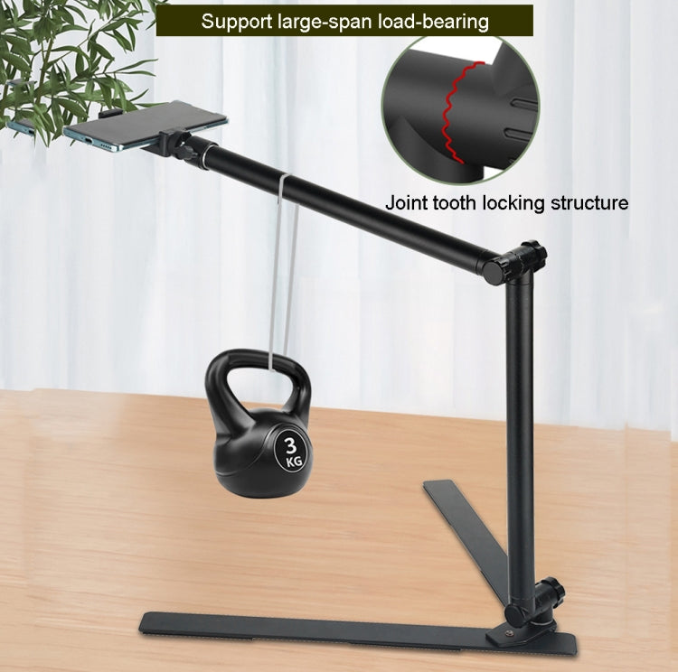 DT-06 Desktop Overlook Soporte para teléfono móvil Luz de relleno para cámara Soporte plegable universal, DT-06