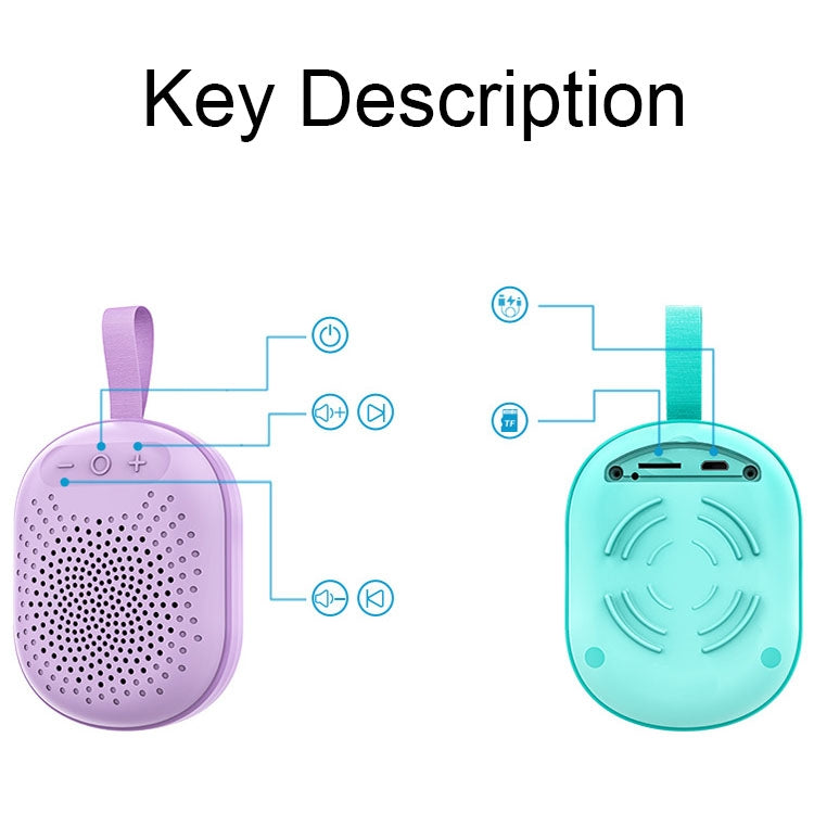 AFK BT-513 TWS Mini Altavoz Bluetooth con luz RGB portátil Efecto de sonido 3D Audio Bluetooth a prueba de agua, BT-513 (Pink), BT-513 (Green), BT-513 (Blue), BT-513 (Light Blue)