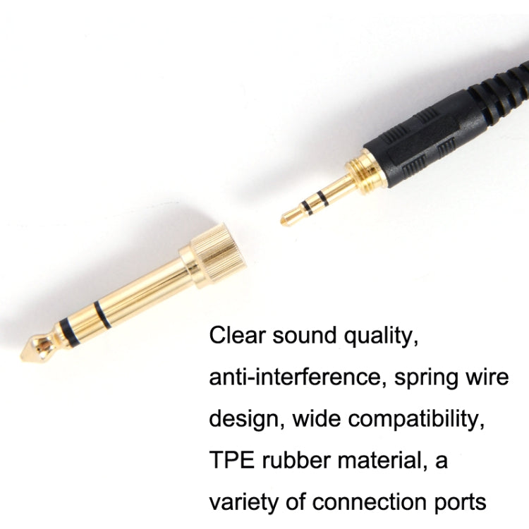 ZS0185 para Sennheiser HD598 / HD558 / HD518 / HD595 Cable de resorte para auriculares, longitud del cable: 1,4 m-3 m, ZS0185