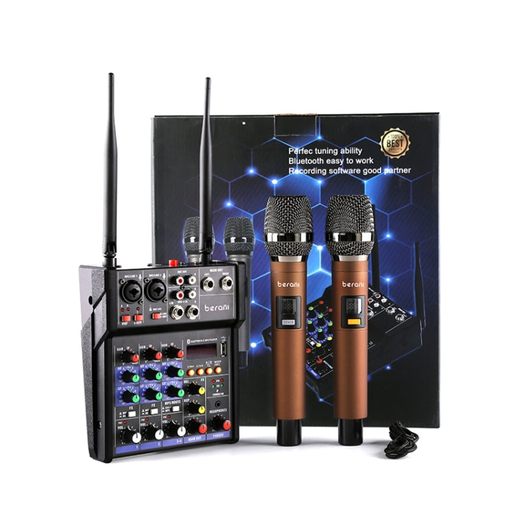 G4-M1 Mezclador de 4 vías con dispositivo de efecto de micrófono inalámbrico Mezclador Bluetooth de grabación K Aong pequeño, 4-way
