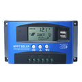 Controlador de carga solar YCX-003 30-100A con pantalla LED y cargador MPPT inteligente con puerto USB dual, 12/24V 30A, 12/24V 40A, 12/24V 50A, 12/24V 60A, 12/24V 100A, 12/24/36/48/60V 40A, 12/24/36/48/60V 100A, 12/24/36/48/60V Wifi 40A               ...