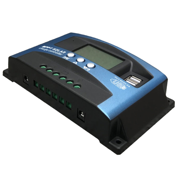 Controlador de carga solar YCX-003 30-100A con pantalla LED y cargador MPPT inteligente con puerto USB dual, 12/24V 30A, 12/24V 40A, 12/24V 50A, 12/24V 60A, 12/24V 100A, 12/24/36/48/60V 40A, 12/24/36/48/60V 100A, 12/24/36/48/60V Wifi 40A               ...