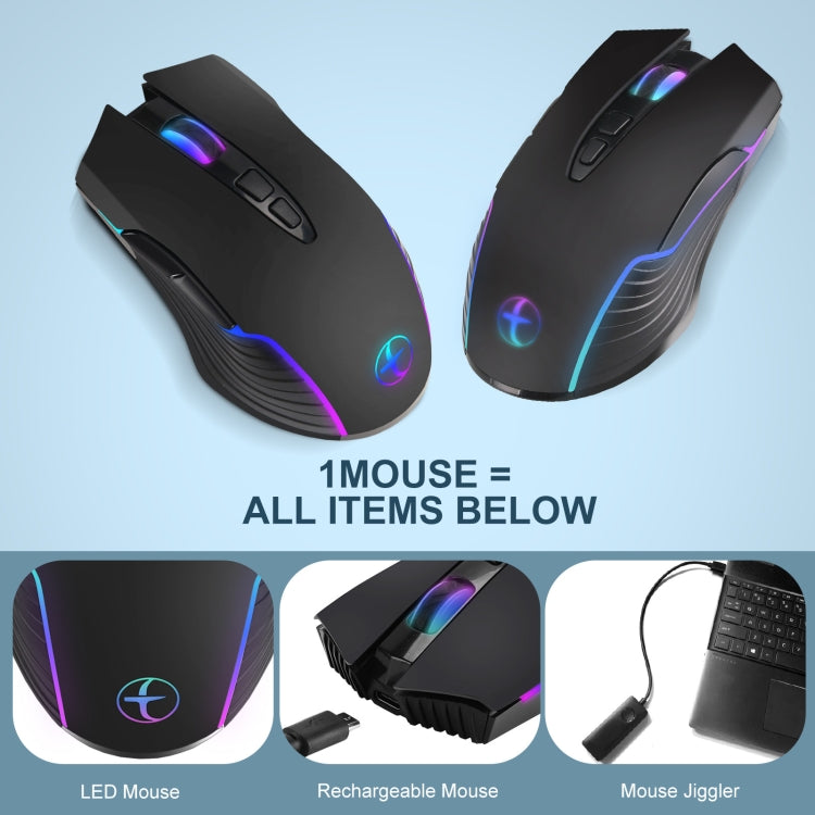 E50 2.4G Wireless Mouse Jiggler Ratón inalámbrico portátil con 7 teclas