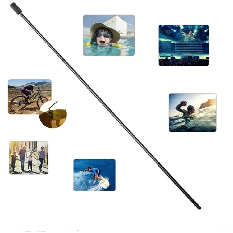 Palo Selfie Invisible Monopod extendido de fibra de carbono para cámara deportiva Insta360 / DJI Action / GoPro / Xiao Yi, 1.5m, 3m, 5m