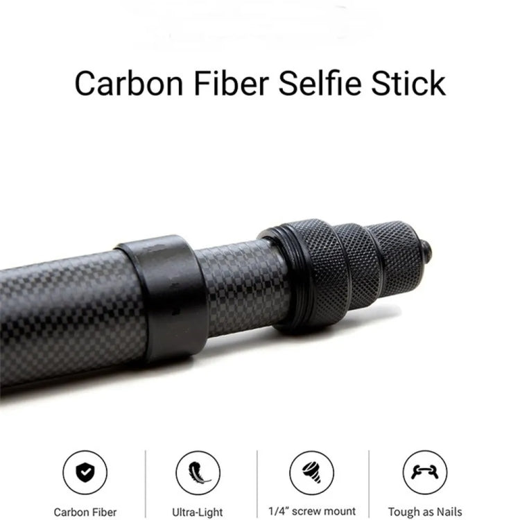 Palo Selfie Invisible Monopod extendido de fibra de carbono para cámara deportiva Insta360 / DJI Action / GoPro / Xiao Yi, 1.5m, 3m, 5m