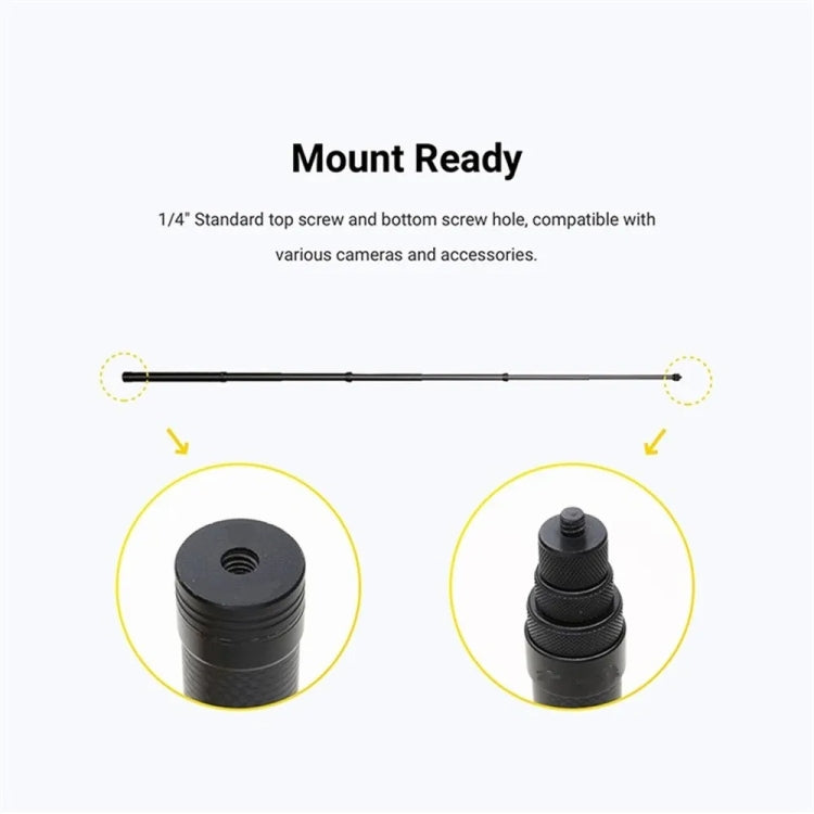 Palo Selfie Invisible Monopod extendido de fibra de carbono para cámara deportiva Insta360 / DJI Action / GoPro / Xiao Yi, 1.5m, 3m, 5m