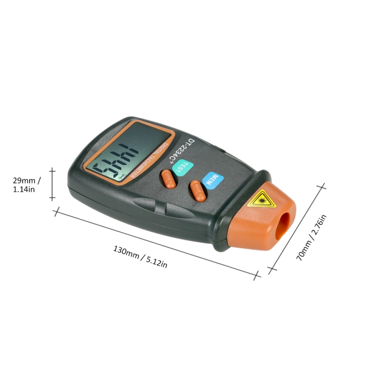 Tacómetro láser de tacómetro de engranaje de motor portátil de mano DT2234C +, DT2234C+