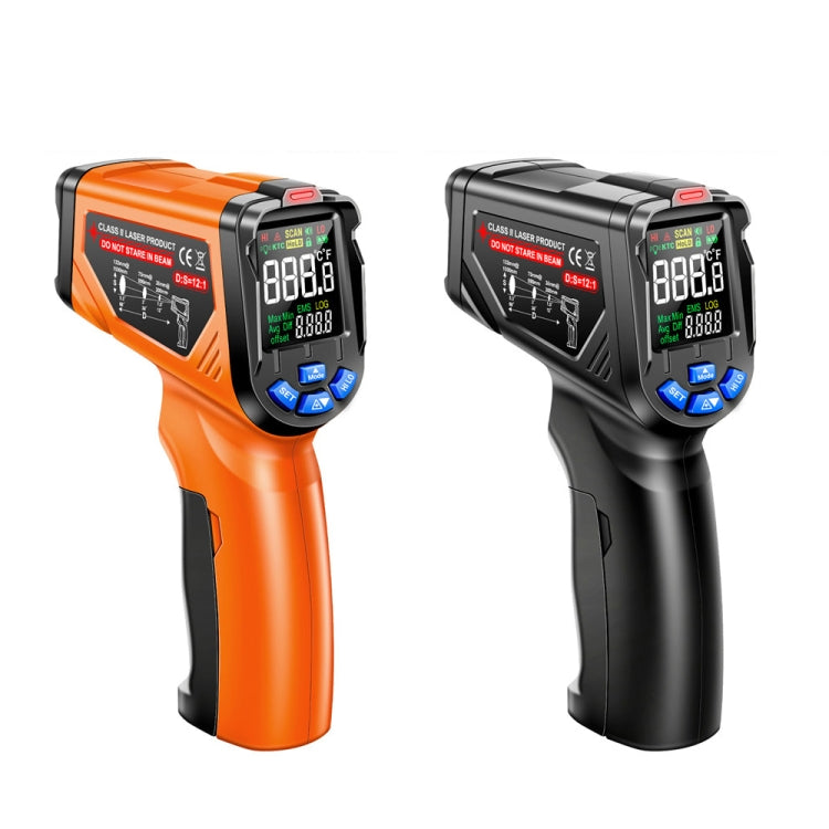 ANENG TH06 Temperatura del aceite Termómetro de alta precisión Termómetro de agua infrarrojo para hornear con láser, TH06 Orange, TH06 Black