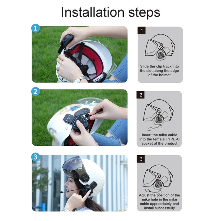 LX1 motocicleta medio casco impermeable inalámbrico 5.3 auriculares Bluetooth, English