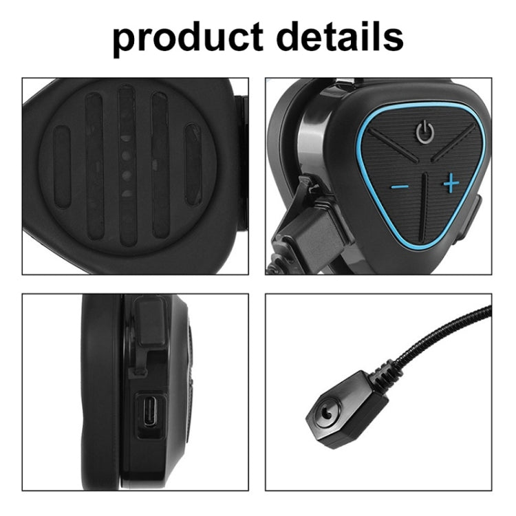 LX1 motocicleta medio casco impermeable inalámbrico 5.3 auriculares Bluetooth, English