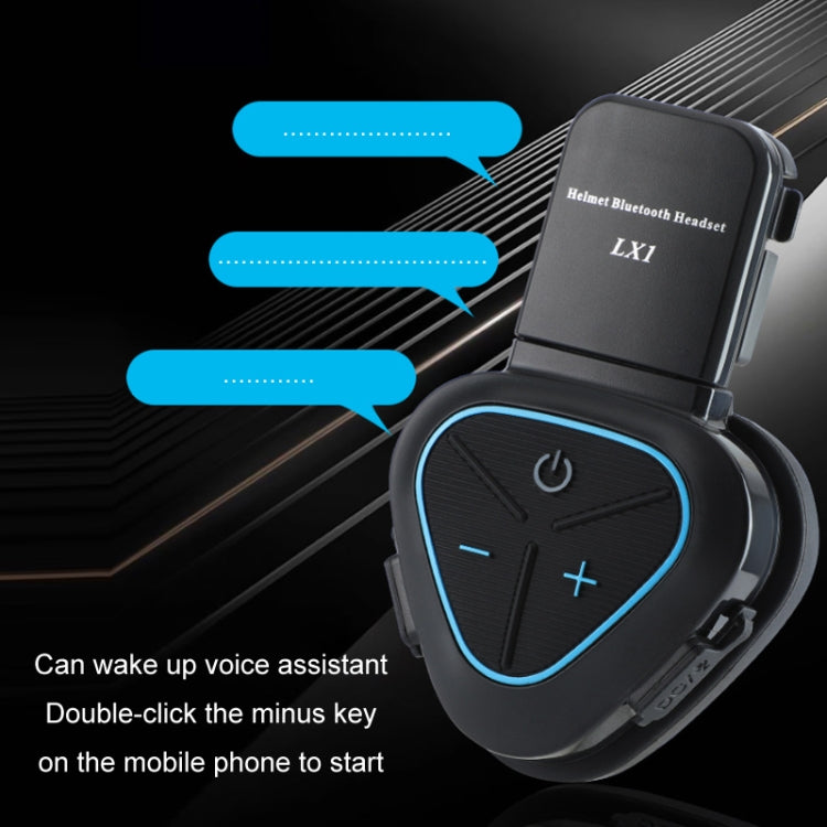 LX1 motocicleta medio casco impermeable inalámbrico 5.3 auriculares Bluetooth, English