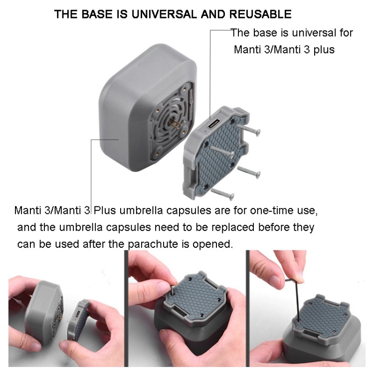 Paracaídas para DJI Mavic Air 2 / 2S / Mavic 3 Mejora la Seguridad, Manti 3, Manti 3 Plus, Manti 3 Replacement Umbrella Cabin, Manti 3 Plus Replacement Umbrella Cabin